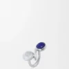 Anillo «Anagram Pebble» de plata de ley y lapislázuli