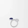 Anillo «Anagram Pebble» de plata de ley y lapislázuli
