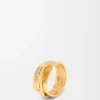 Anillo apilado de plata de ley