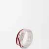 Anillo apilado de plata de ley y esmalte