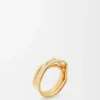 Anillo apilado de plata de ley y esmalte