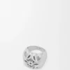 Anillo de sello «Anagram Bombé» en plata de ley
