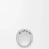 Anillo de sello «Anagram Bombé» en plata de ley