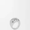 Anillo de sello «Anagram Bombé» en plata de ley