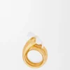Anillo «Flor» en plata de ley y esmalte