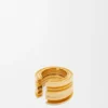 Anillo gráfico de loewe en plata de ley