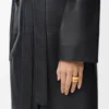 Anillo gráfico de loewe en plata de ley