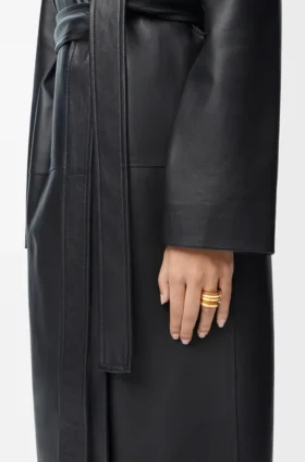 Anillo gráfico de loewe en plata de ley