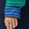 Anillo «Stirrup» de plata de ley