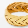 Anillo trenzado de plata de ley