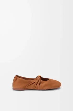Bailarinas «Pebble Soft» en piel de cabra de ante