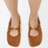 Bailarinas «Pebble Soft» en piel de cabra de ante