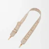 Bandolera «Anagram» en jacquard y piel de becerro
