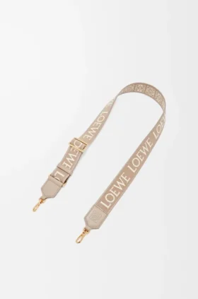 Bandolera «Anagram» en jacquard y piel de becerro