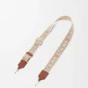 Bandolera «Anagram» en jacquard y piel de becerro