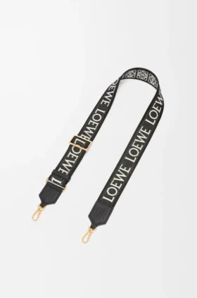 Bandolera «Anagram» en jacquard y piel de becerro
