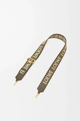 Bandolera «Anagram» en jacquard y piel de becerro