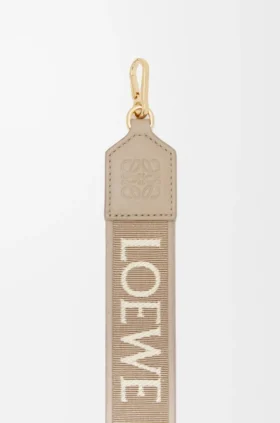 Bandolera «Anagram» en jacquard y piel de becerro