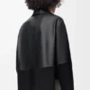 Blusa tipo pijama en piel de cordero napa