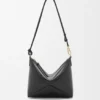 Bolsa plegable «Puzzle Fold» en piel de becerro napa brillante