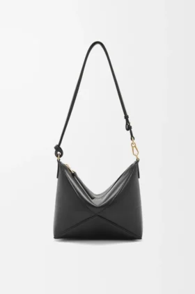 Bolsa plegable «Puzzle Fold» en piel de becerro napa brillante