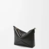 Bolsa plegable «Puzzle Fold» en piel de becerro napa brillante