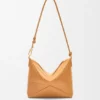 Bolsa plegable «Puzzle Fold» en piel de becerro napa brillante
