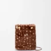 Bolsita «Pebble» de piel de oveja estampada