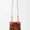 Bolsita «Pebble» de piel de oveja estampada