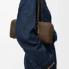 Bolso Amazona 31 Cropped en nubuck granulado