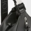 Bolso bandolera convertible en piel de becerro clásica