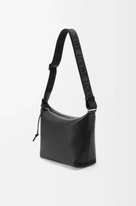 Bolso bandolera Cubi pequeño en piel de becerro lisa y suave con jacquard