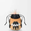 Bolso «Bird» de palma de iraca y piel de becerro