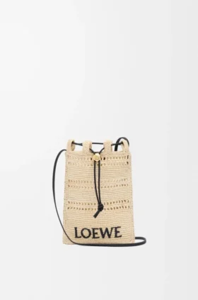 Bolso con cordón de rafia