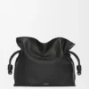 Bolso de mano Flamenco grande en piel de becerro napa