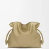 Bolso de mano Flamenco grande en piel de becerro napa