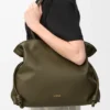Bolso de mano Flamenco grande en piel de becerro napa