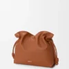 Bolso de mano Flamenco grande en piel de becerro napa