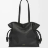 Bolso de mano Flamenco grande en piel de becerro napa