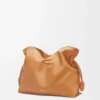 Bolso de mano Flamenco grande en piel de becerro napa