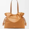 Bolso de mano Flamenco grande en piel de becerro napa