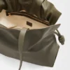 Bolso de mano Flamenco grande en piel de becerro napa