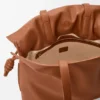 Bolso de mano Flamenco grande en piel de becerro napa