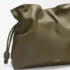 Bolso de mano Flamenco grande en piel de becerro napa