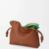 Bolso de mano «Flamenco» mediano con capas, en piel de becerro napa