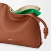 Bolso de mano «Flamenco» mediano con capas, en piel de becerro napa