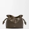 Bolso de mano Flamenco mediano en piel de becerro napa