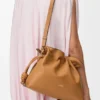 Bolso de mano Flamenco mediano en piel de becerro napa