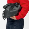 Bolso de mano Flamenco mediano en piel de becerro napa