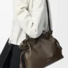Bolso de mano Flamenco mediano en piel de becerro napa